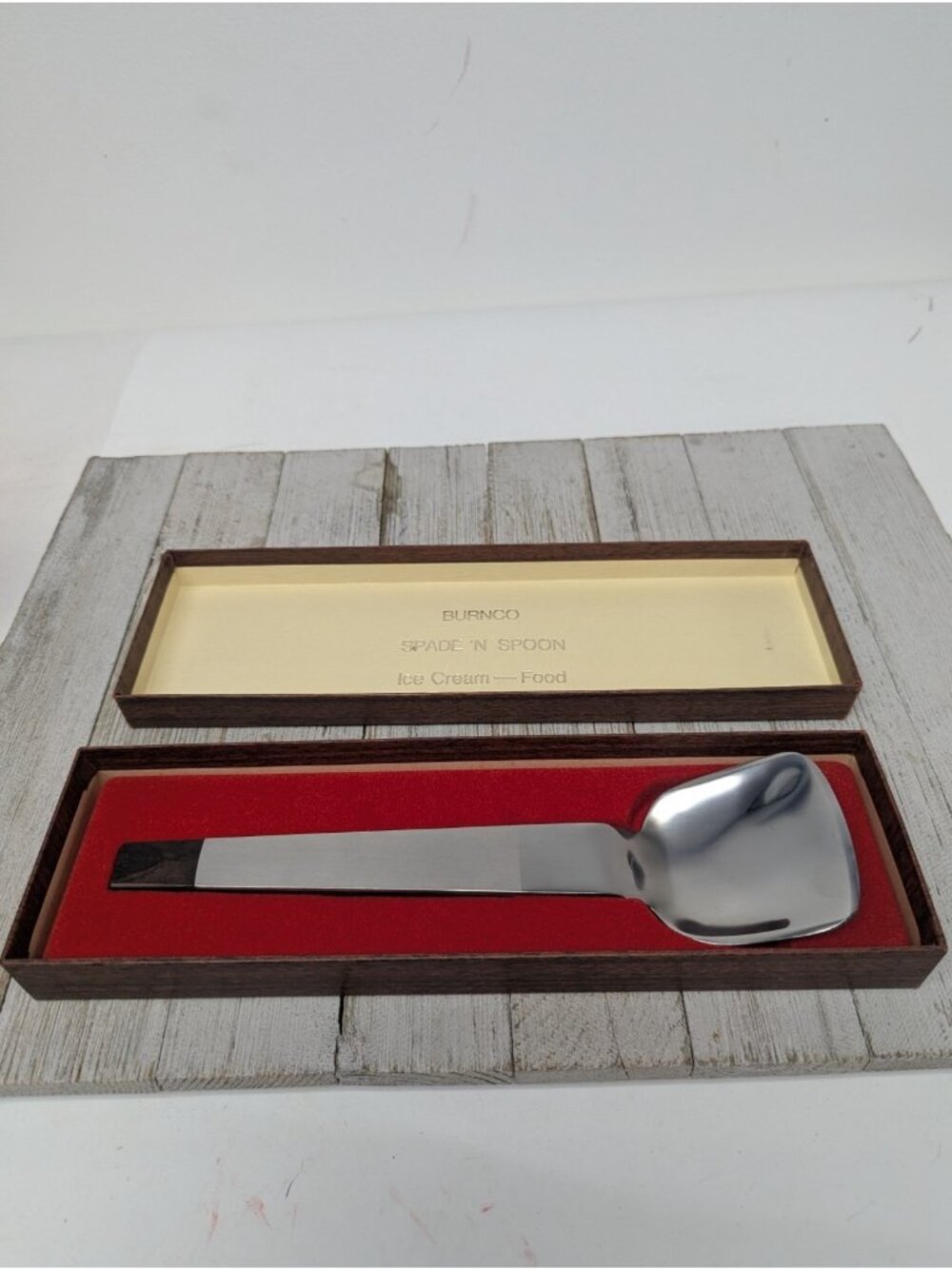 Burnco Stainless Steel Spade 'N Spoon - Ice Cream, Food Excellent Made In Japan